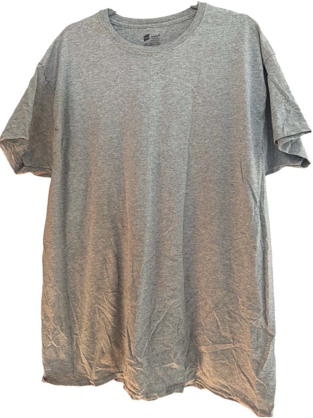 Hanes Men's Short Sleeve Crewneck T-Shirt in Gray
